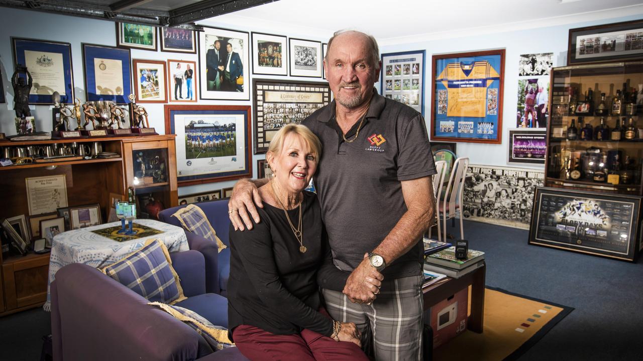 Ray and Sandy Price at their home. Picture: Nigel Hallett