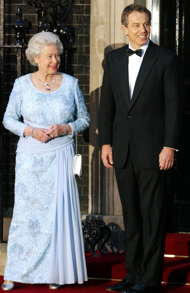 The Queen, pictured here in 2002 with then British Prime Minister Tony Blair. Picture: AFP