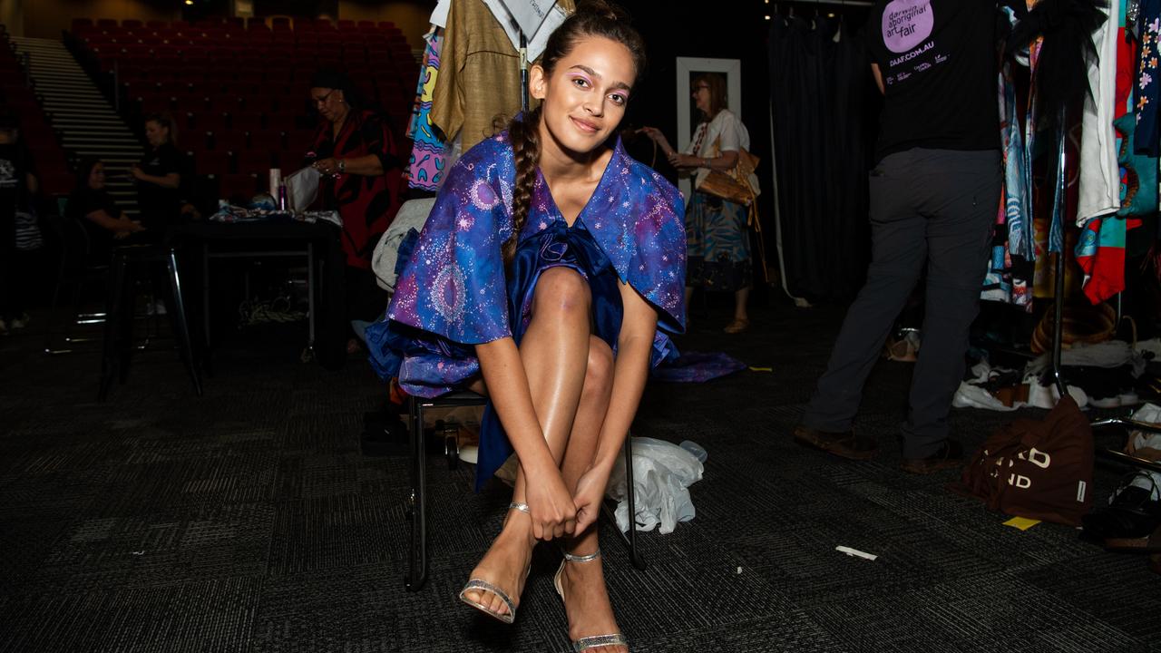 2024 Country to Couture at the Darwin Convention Centre showcases hand-designed First Nations fashion. Picture: Pema Tamang Pakhrin