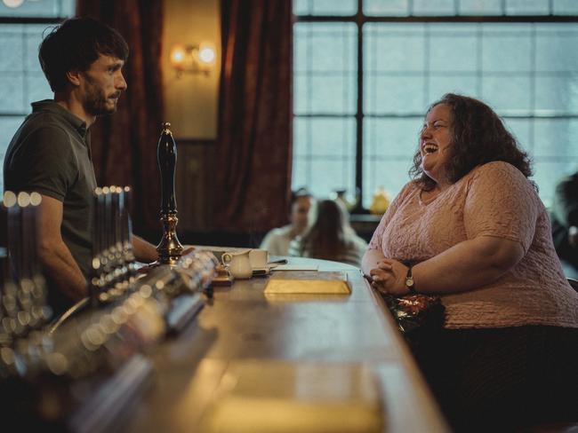 Richard Gadd as Donny Dunn, and Jessica Gunning as Martha, in the controversial Baby Reindeer. Picture: Ed Miller/Netflix