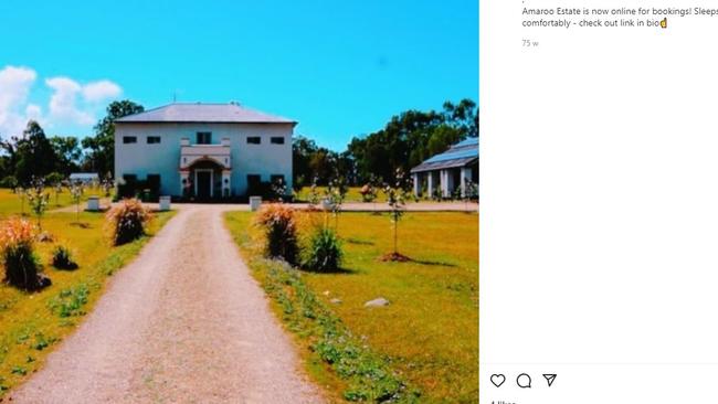 The Cooroibah home pictured on Instagram.