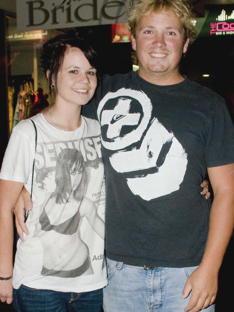 <p>Hope Robinson and Jacob Bevan at Code Nightclub, Mackay.</p>