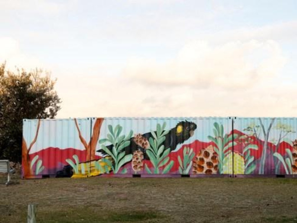 Bayside Council has also been forced to take action in recent years against tree vandalism with shipping containers placed on the foreshore in 2021 after a number of trees were illegally cut down by chainsaw. Picture: Jonathan Ng