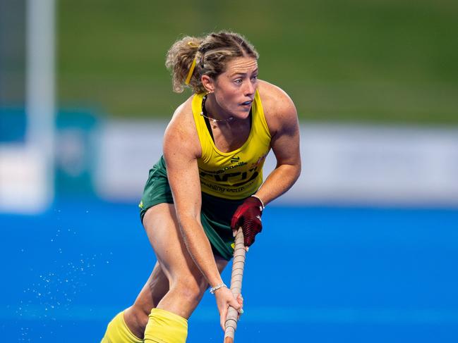 Hockeyroo Grace Young in action. Supplied: Hockey Australia