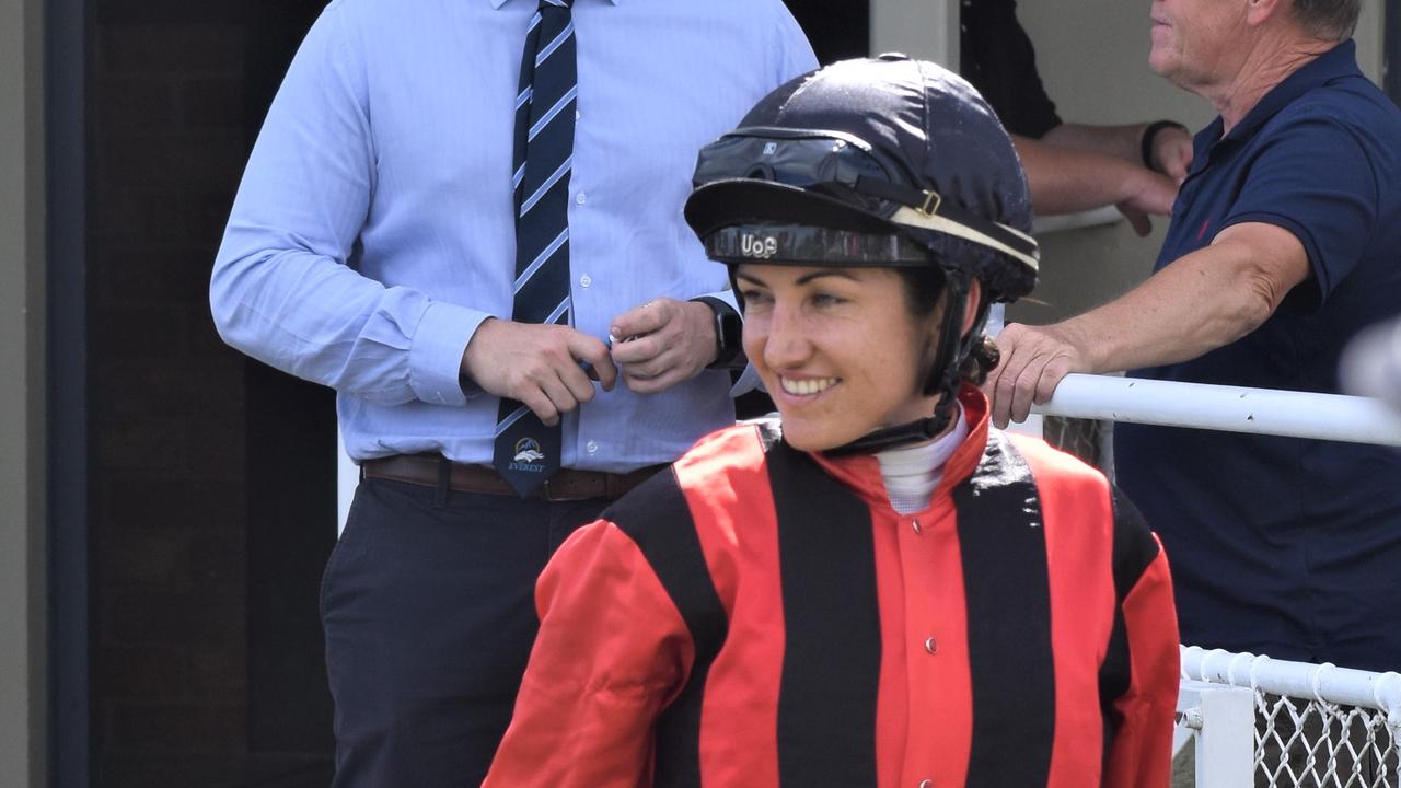 Jockey Tegan Harrison at Clarence River Jockey Club in Grafton on Tuesday, 2nd February, 2021. Photo Bill North / The Daily Examiner