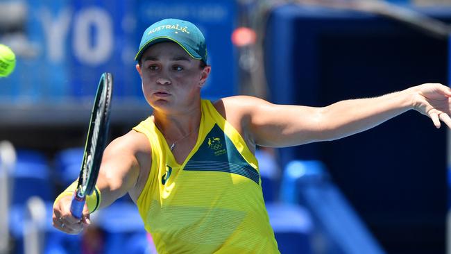 Ash Barty’s gold medal dreams are over.