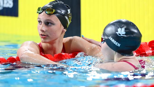 Summer McIntosh of Team Canada. Photo by Shaun Botterill/Getty Images