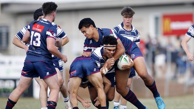 Shaun Elara playing for St Mary’s College last season against Ipswich SHS in the Langer Trophy. (Image/Josh Woning)