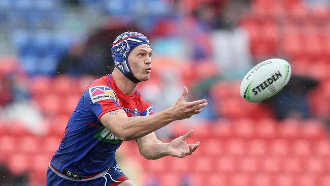 If Ponga passes in an empty stadium, does anyone catch it? Photo: Ashley Feder/Getty Images