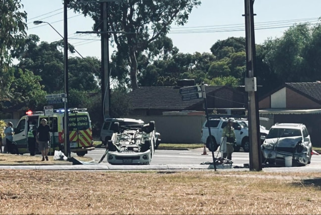 Two cars collided at Wynn Vale Drive &amp; Bridge Road, Salisbury East on Tuesday afternoon, 31 January 2023.