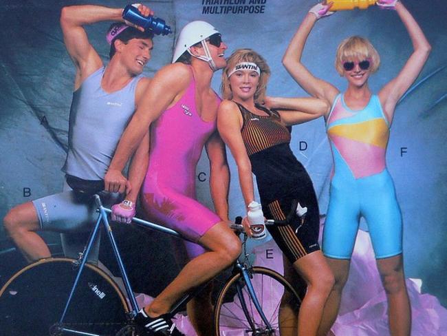 Vintage Lycra cycling shorts 80s style