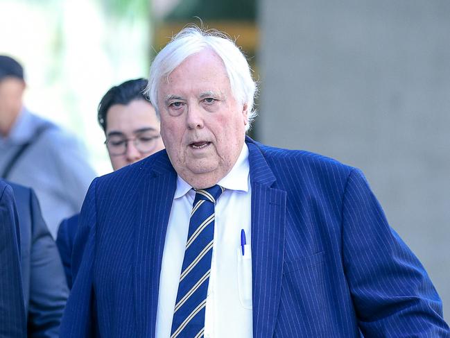 Mining Magnate Clive Palmer leaves Brisbane Supreme Court in September 2023. Picture: NCA NewsWire / Glenn Campbell