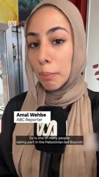 ABC News Australia TikTok video on Israeli products