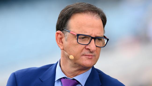 Mark Waugh appeared to snap at a co-commentator during the Second Test. (Photo by Quinn Rooney/Getty Images)