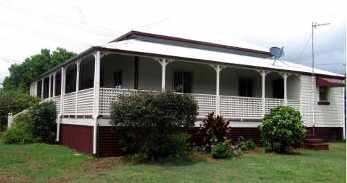 With its high pitched roof and wide veranda, the old Cason homestead survives from a bygone era.