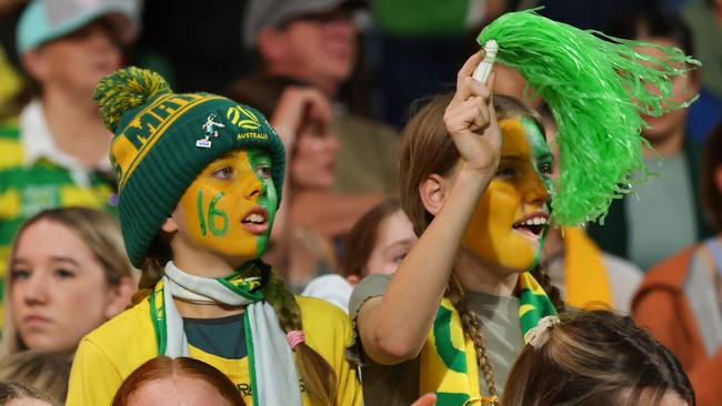 Demand for Matildas fan gear has been off the charts. Picture: Getty Images