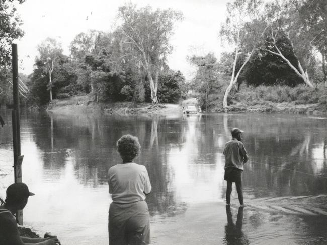 This photo of 40-year-old Kerry McLoughlin fishing at Cahills Crossing, East Alligator River in Kakadu National Park, was taken moments before he was attacked and killed by a crocodile in 1987.