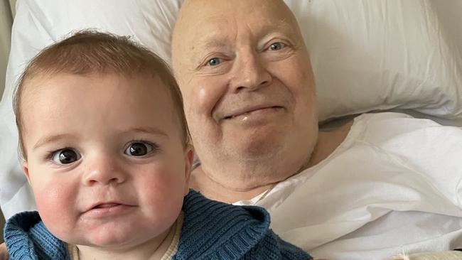 Bert, pictured here with one of his grandchildren, had been in and out of hospital in recent years.