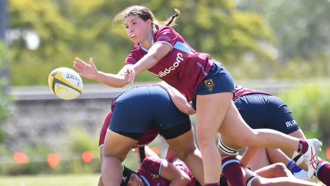 Women's Rugby between Easts and UQ. Saturday April 22, 2023. Picture, John Gass