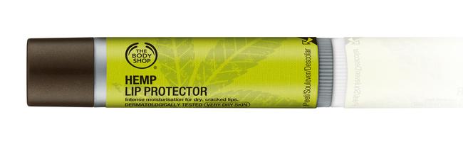 The Body Shop’s Hemp Lip Protector.