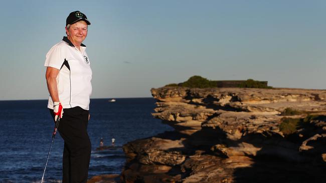 Mrs Curtis was married in a chapel near the course and she scattered his ashes off its cliffs when he passed on.