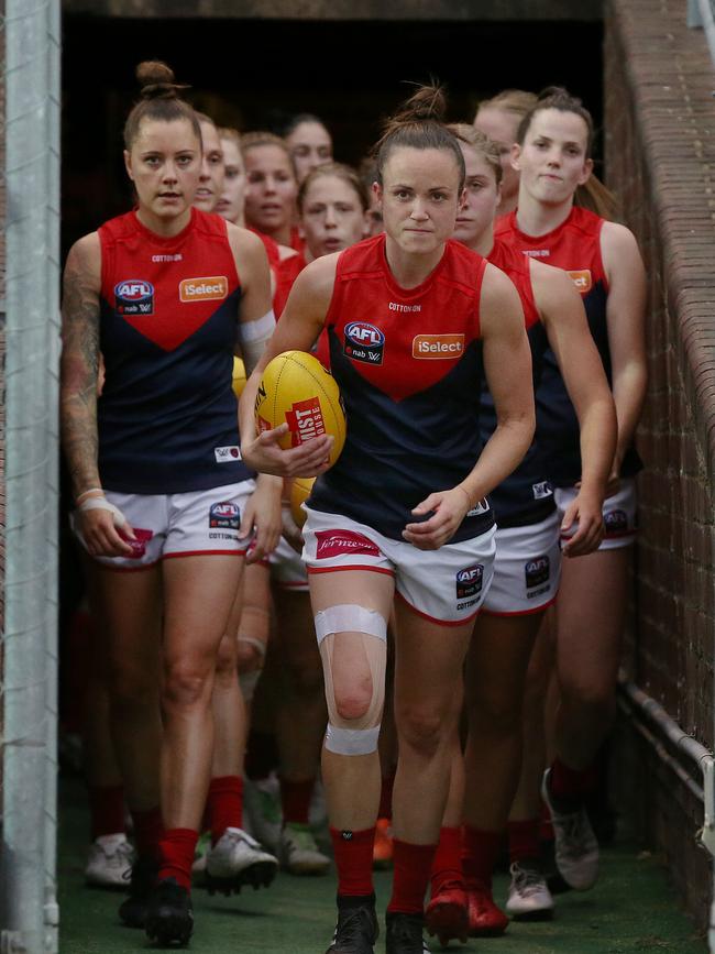 The AFLW star will return to Melbourne this season. Pic: Michael Klein