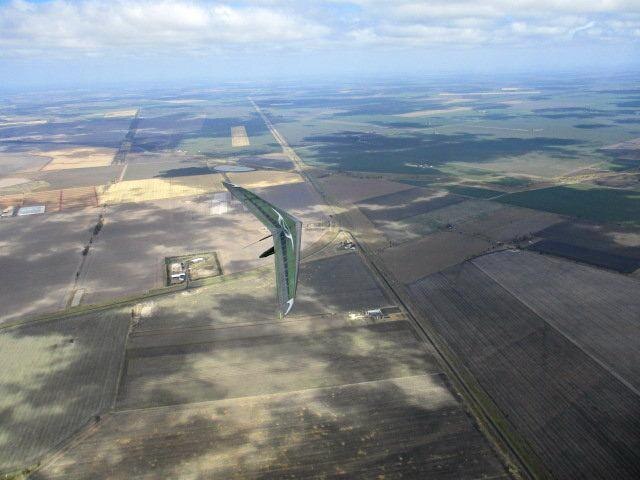 Aerial views of the southwest from Scott Barrett's hang glider. Picture: Scott Barrett