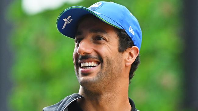 SPA, BELGIUM - JULY 27: Daniel Ricciardo of Australia and Visa Cash App RB looks on in the Paddock prior to final practice ahead of the F1 Grand Prix of Belgium at Circuit de Spa-Francorchamps on July 27, 2024 in Spa, Belgium. (Photo by Rudy Carezzevoli/Getty Images)