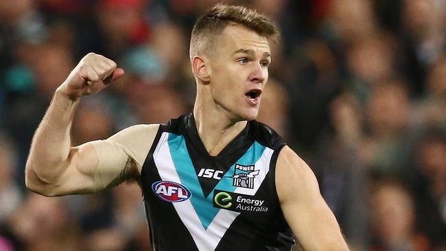 Port Adelaide’s Robbie Gray has been named in the 2016 AFL Coaches Association’s All-Australian team.