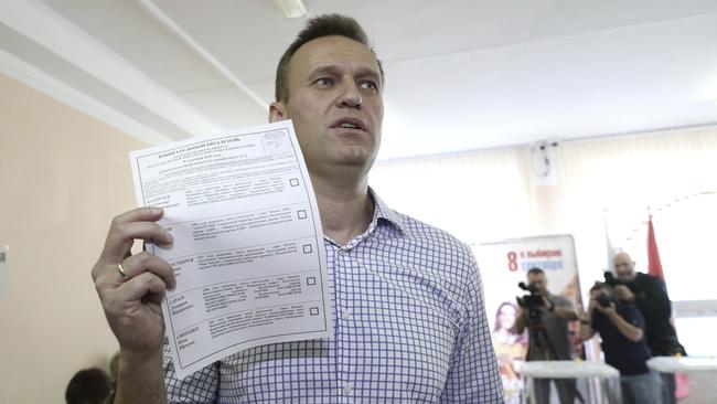 ‘Putin is very angry’: Alexei Navalny. Picture: AP