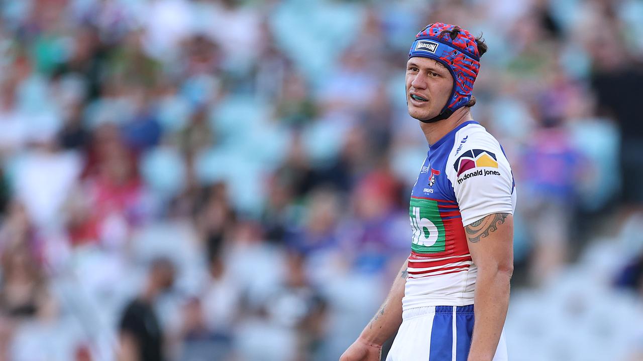 Kalyn Ponga of the Knights looks on during the NRL elimination final