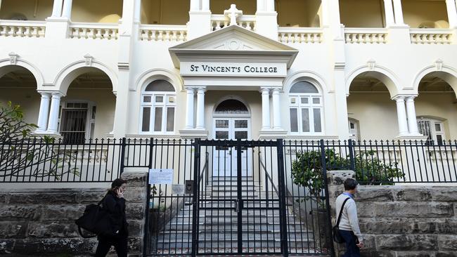 St Vincent’s College in Potts Point. Picture: NCA NewsWire/Joel Carrett