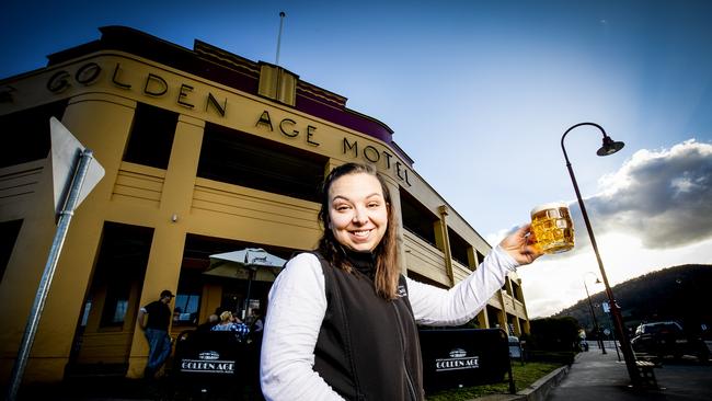 Hannah Richards of Omeo’s Golden Age Motel prepares to welcome visitors back.