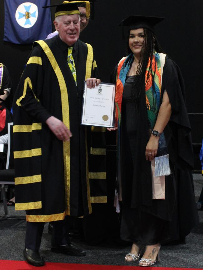 Gracey Gagimay Crystal Batu graduated with a Diploma of Nursing at the CQUniversity graduation ceremony in Bundaberg on December 14, 2023.