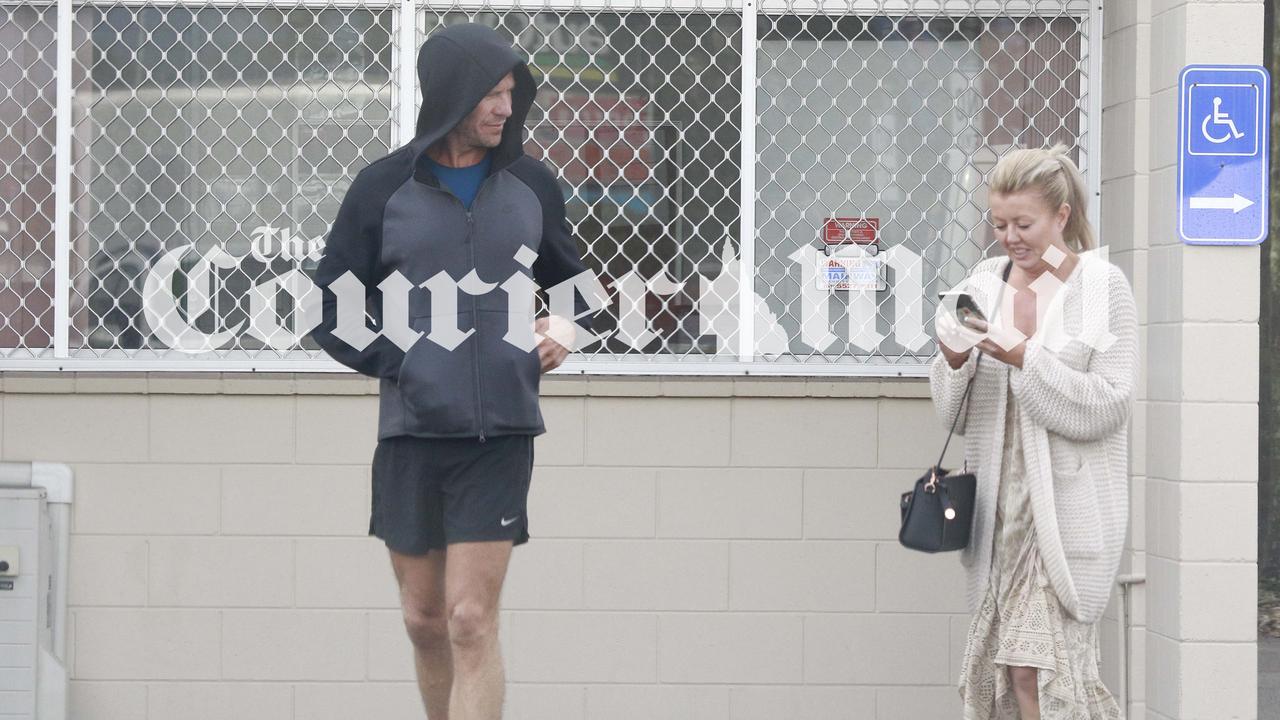 Former Billabong CEO Matthew Perrin and partner Belinda Otton on the Gold Coast today. Picture: WP Media