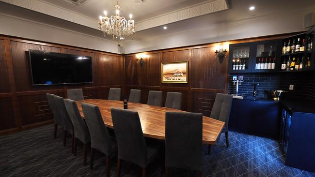 The boardroom fit with bar facilities.