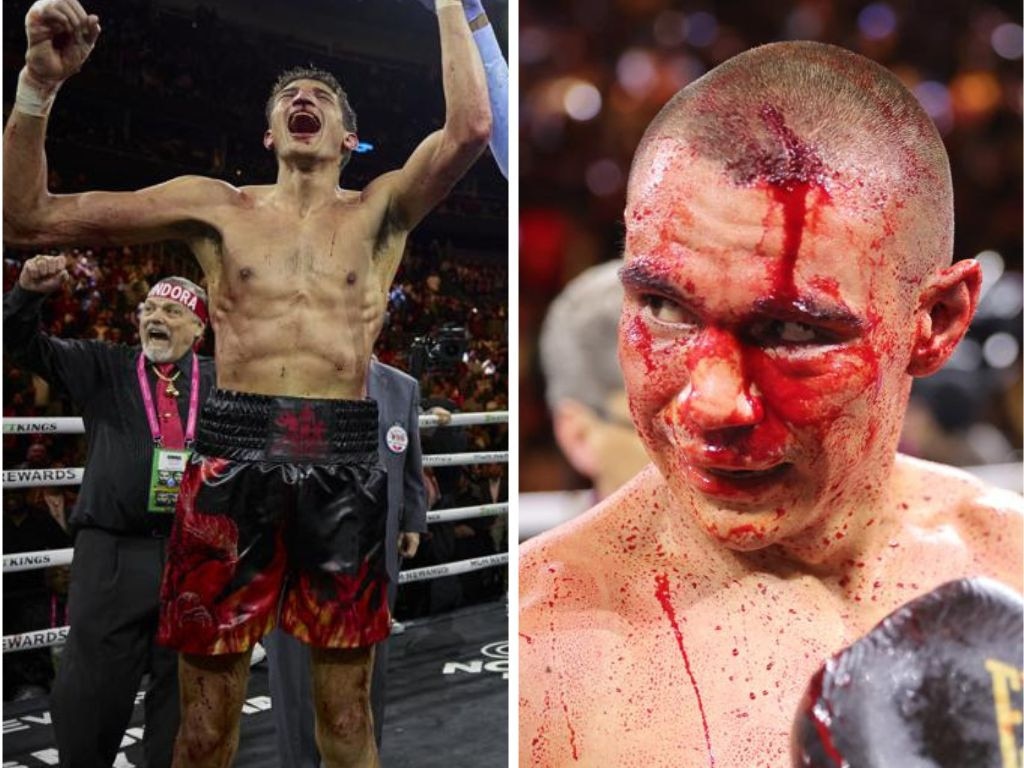 Tszyu seemed a little resigned to defeat after the verdict, but was all class in defeat. Photos: No Limit Boxing/Getty Images