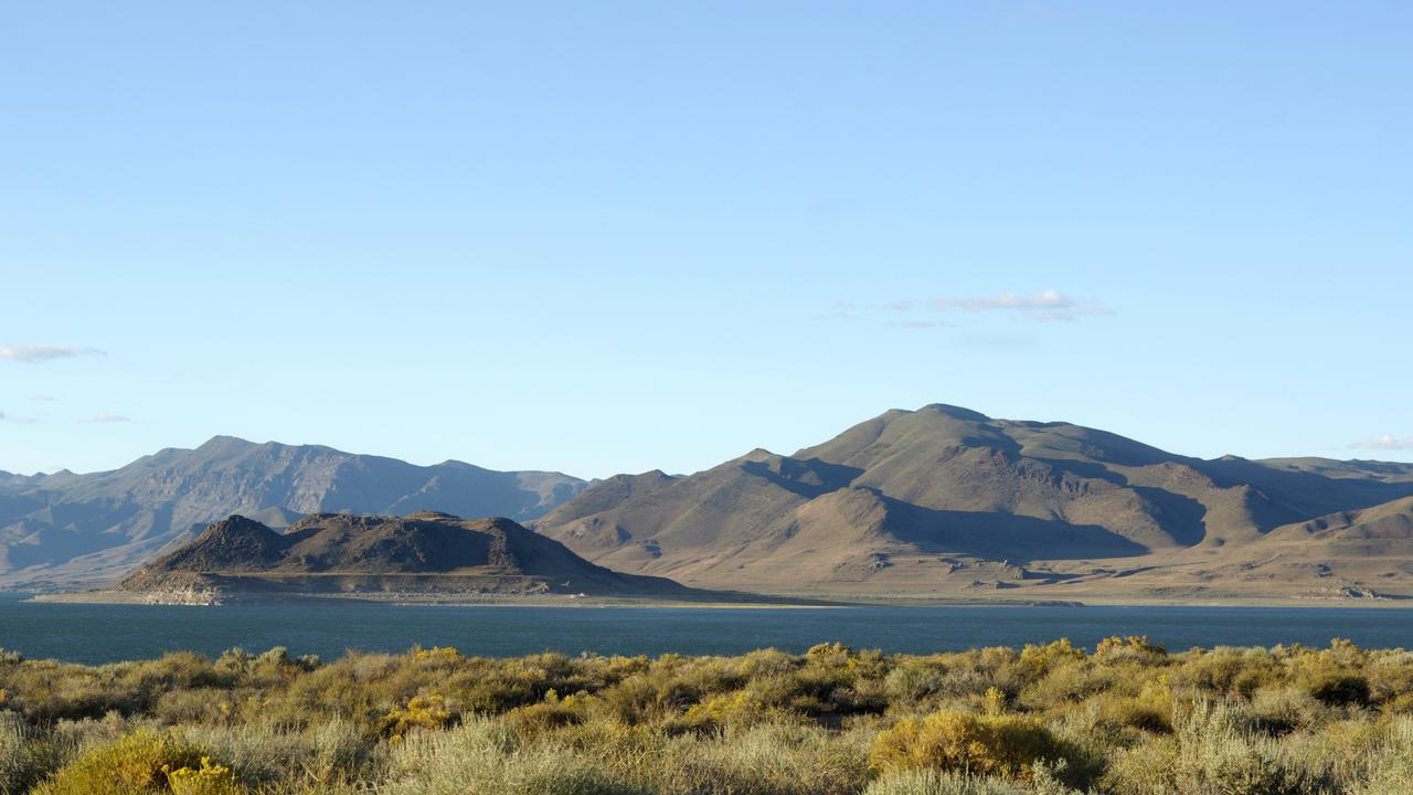 Dusk at Pyramid Lake, Nevada, USA.