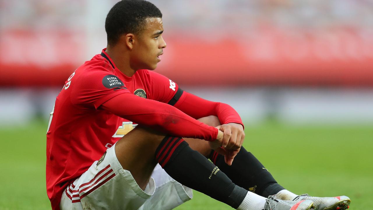 It’s not clear what Mason Greenwood’s next move will be. (Photo by Catherine Ivill/Getty Images)