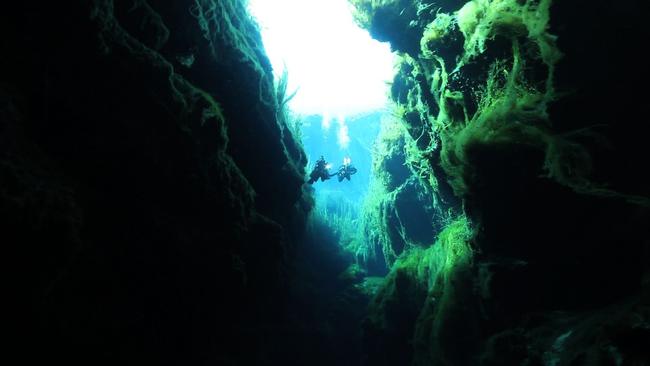 … and below, it just keeps going down through limestone caves. Picture: Department of Environment