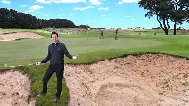 13th Beach is set to unveil a new short course for members and visitors. Golf operations manager Matt Stewart on the course. picture: Glenn Ferguson