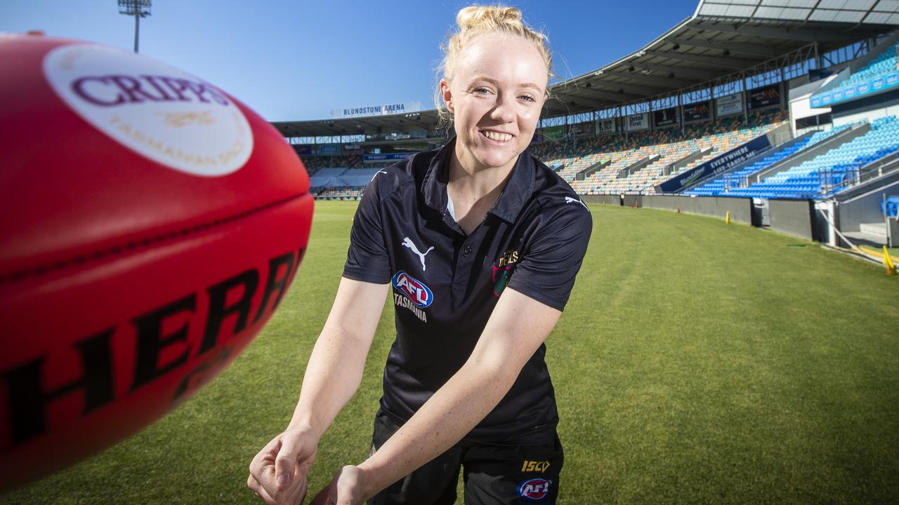 Tasmania women’s football: Sandy Eaton, Jodie Clifford, Brieanna ...