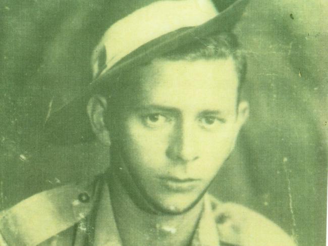 Ronald James served as a rifleman in WWII. Picture: Supplied