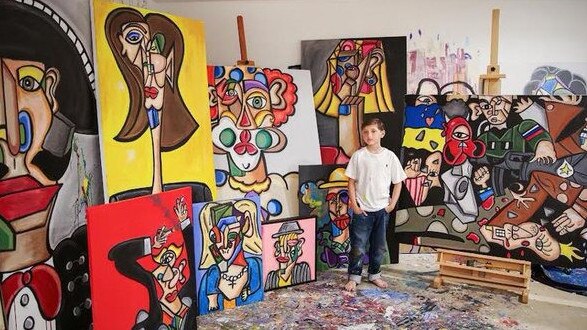 Andrews Valencia: the 'Little Picasso' taking the art world by storm. Picture: Supplied