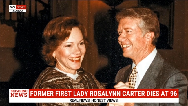 Former US first lady Rosalynn Carter has died aged 96