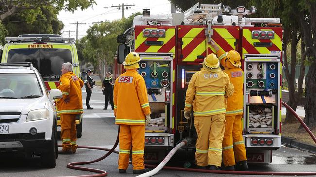 A house fire at Longview Ave Leopold. Picture: Alison Wynd