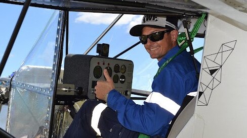 Australian Record Broken: Chinchilla's Cameron ‘Sparrow’ Obst completed 145 take offs and landings at the Chinchilla Airport.