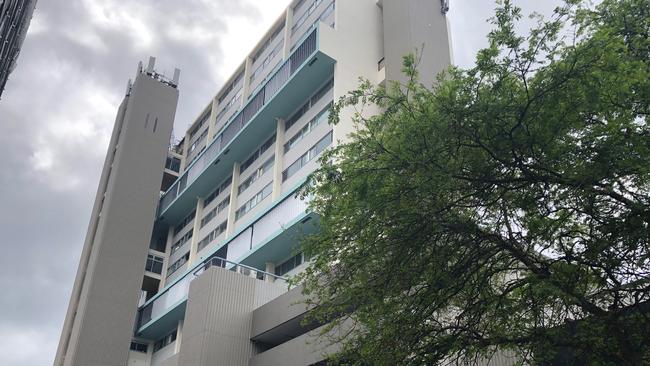 The Manly National apartment complex, containing 160 units, dominates the Manly skyline. Picture: News Corp