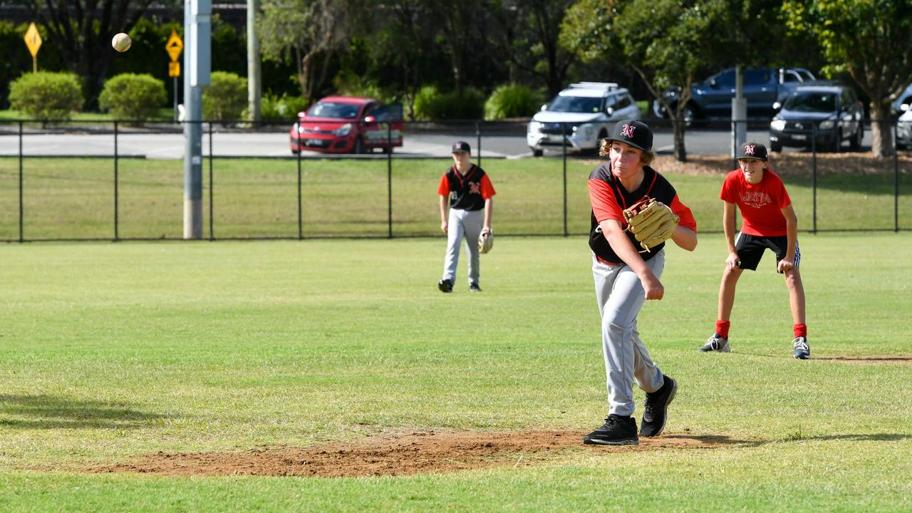 North's Baseball Club number 52 pitching to launch the 75th season for the established Lismore club is Joe Price. Picture: Cath Piltz