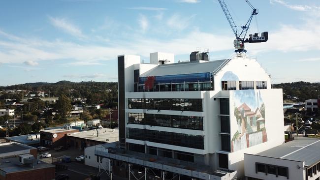 Unveiled: the mural on the side of the York St tower.